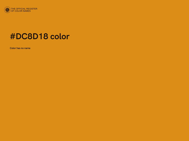 #DC8D18 color image