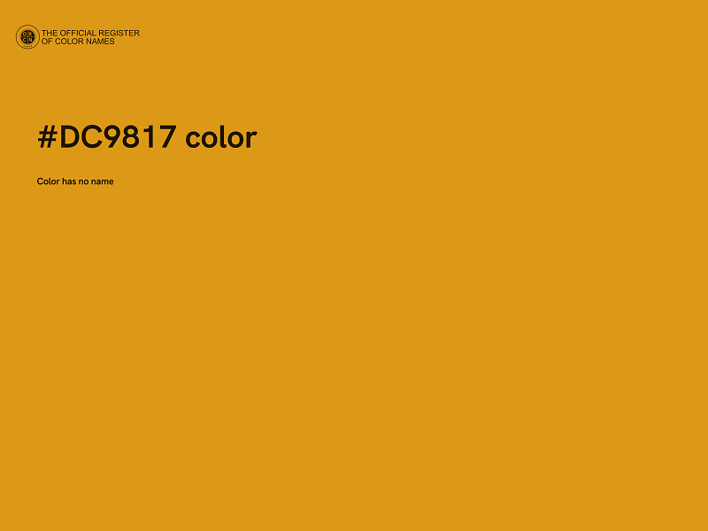 #DC9817 color image