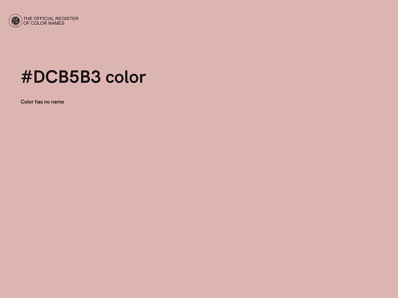 #DCB5B3 color image