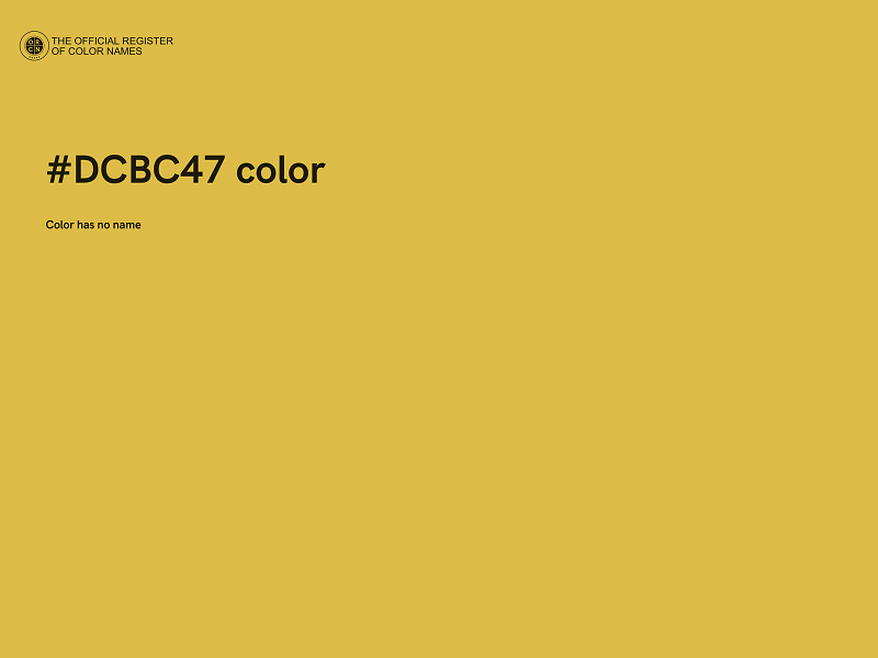 #DCBC47 color image