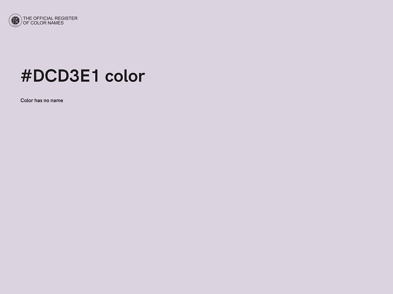 #DCD3E1 color image