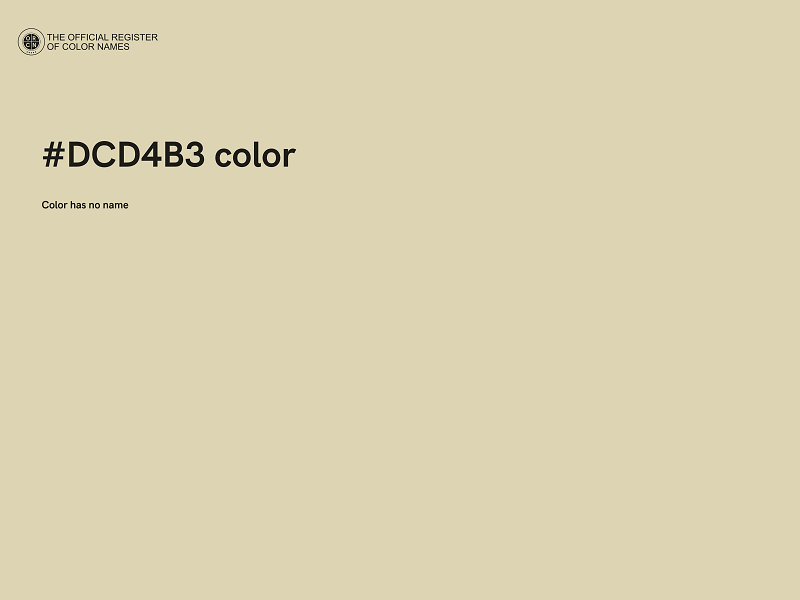 #DCD4B3 color image