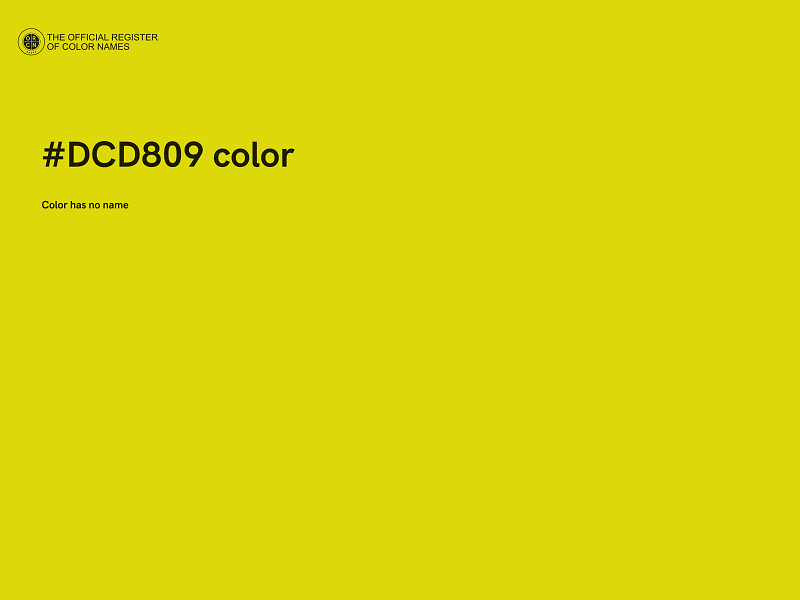 #DCD809 color image