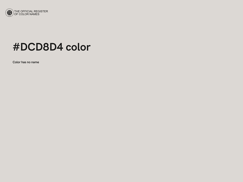 #DCD8D4 color image