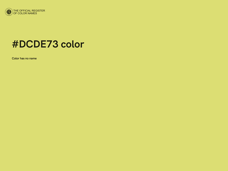 #DCDE73 color image