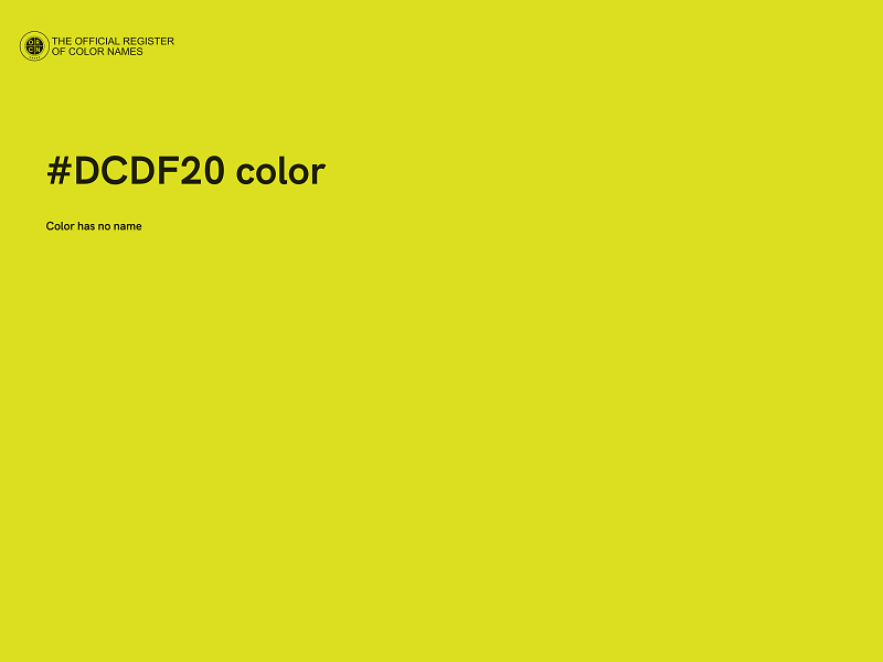 #DCDF20 color image