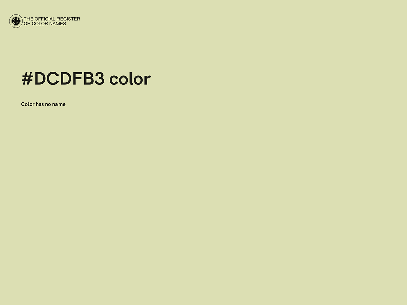 #DCDFB3 color image