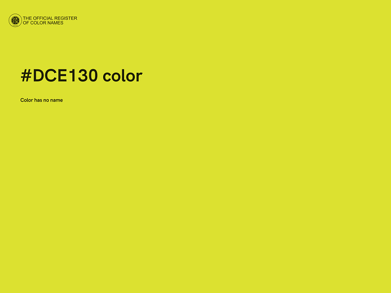 #DCE130 color image