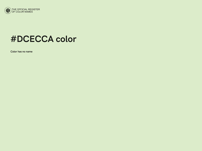 #DCECCA color image