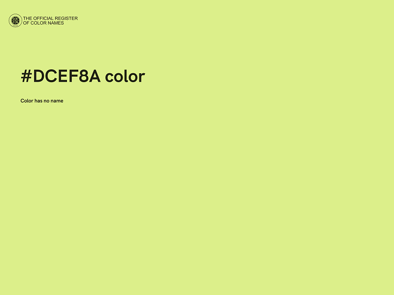 #DCEF8A color image