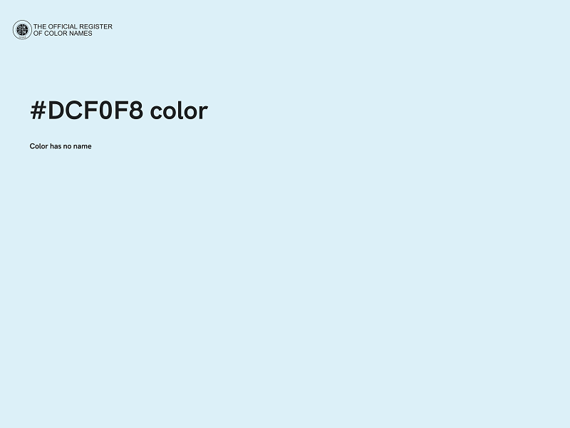 #DCF0F8 color image