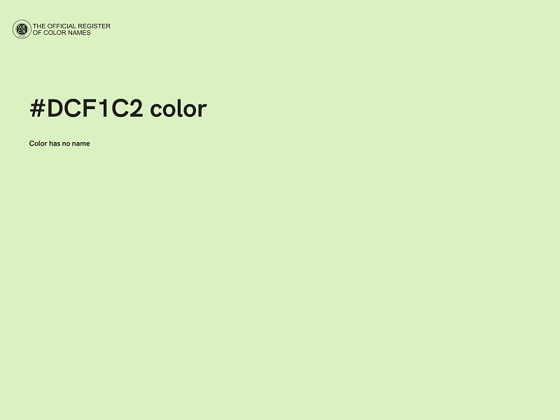 #DCF1C2 color image