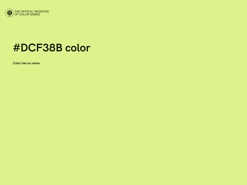 #DCF38B color image