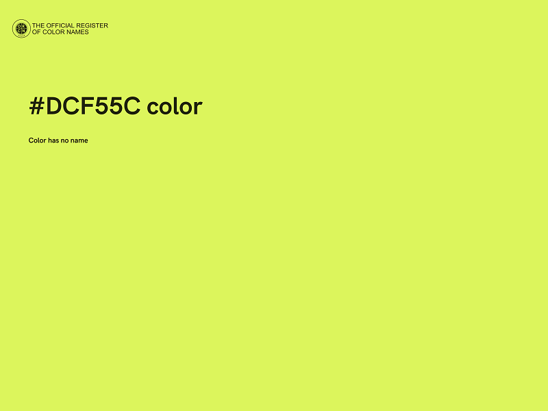 #DCF55C color image