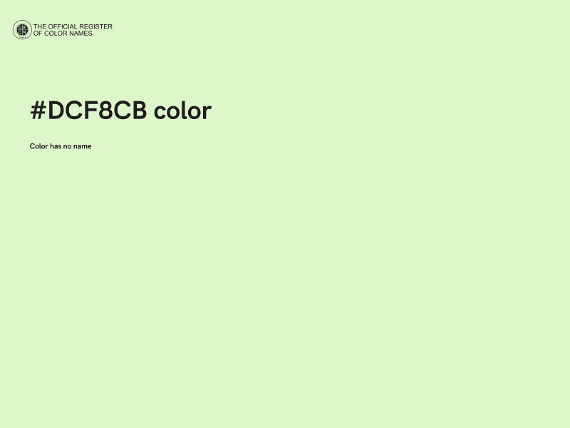 #DCF8CB color image