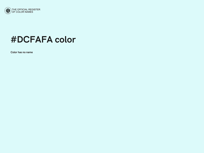 #DCFAFA color image