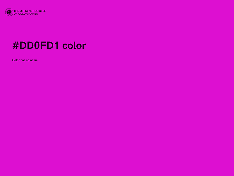 #DD0FD1 color image