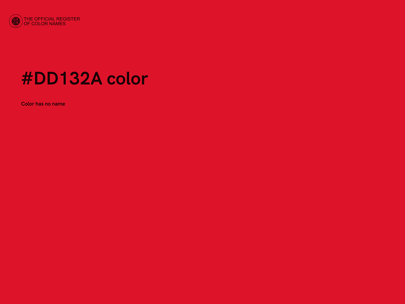 #DD132A color image