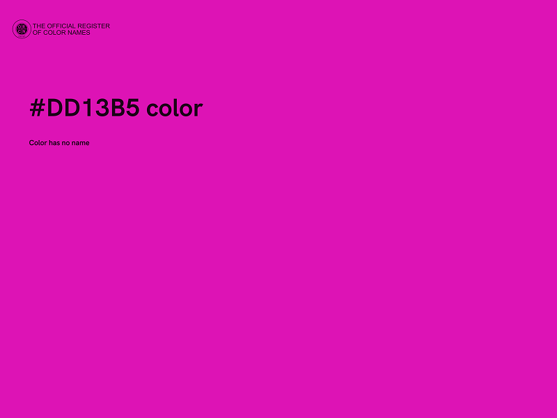 #DD13B5 color image