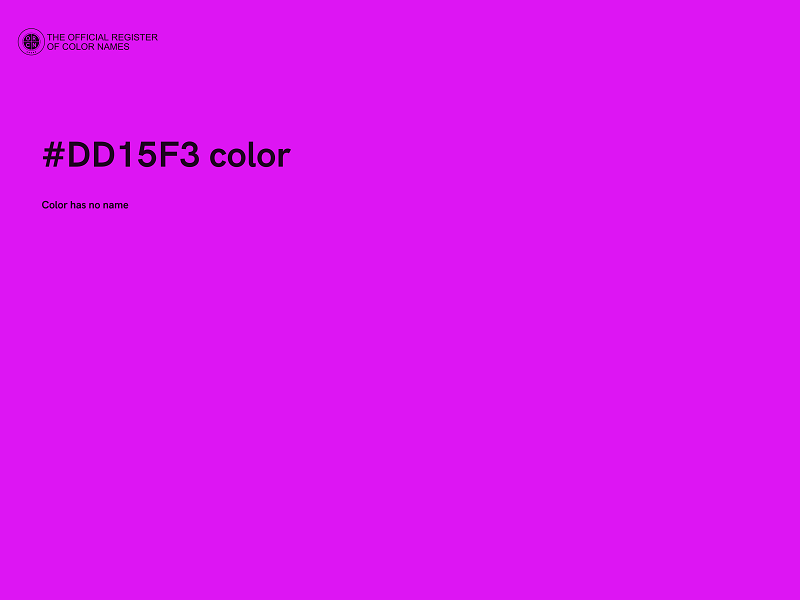 #DD15F3 color image