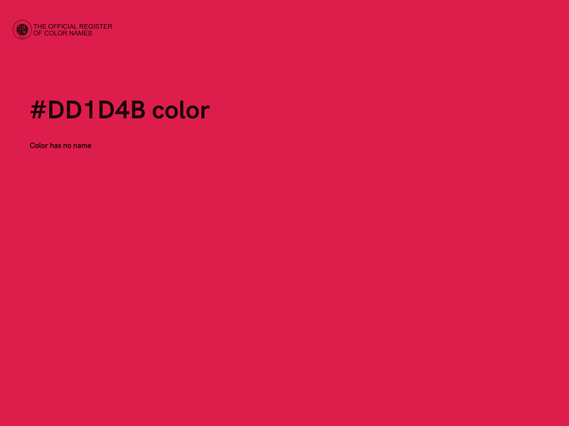 #DD1D4B color image