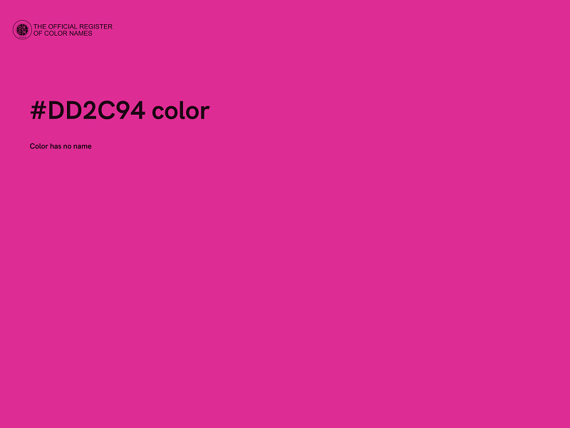 #DD2C94 color image