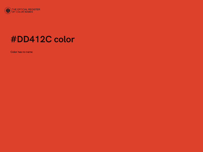 #DD412C color image