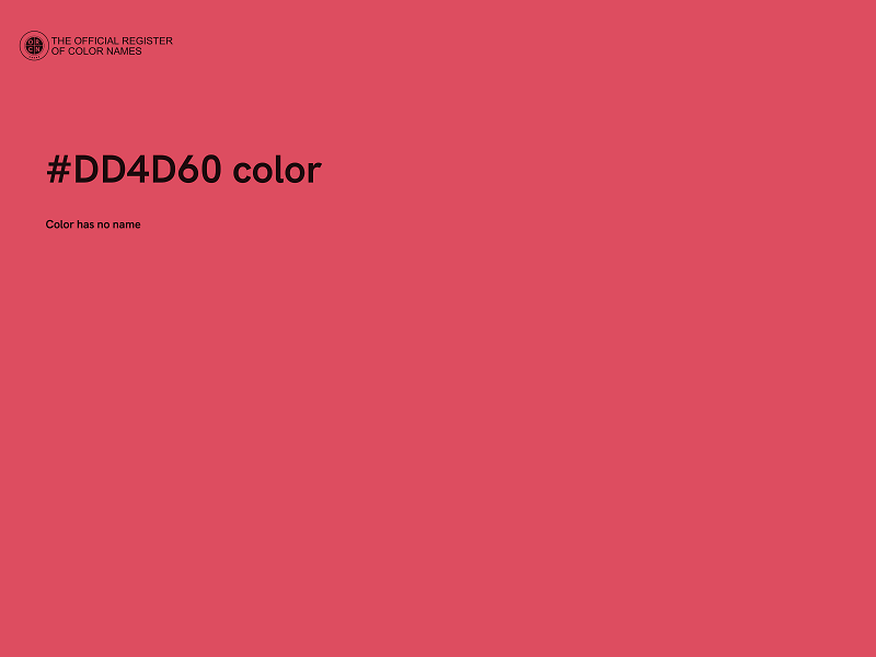 #DD4D60 color image