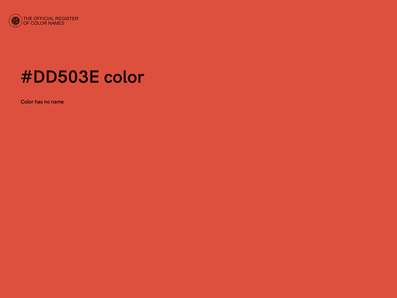 #DD503E color image