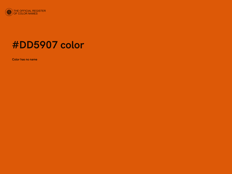 #DD5907 color image