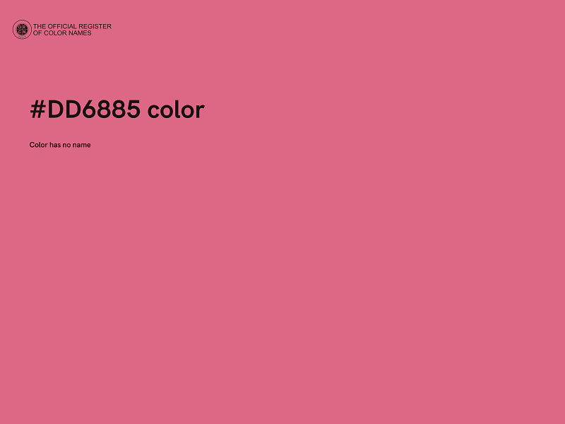 #DD6885 color image