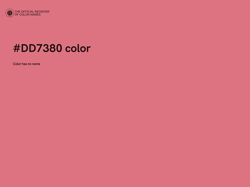 #DD7380 color image