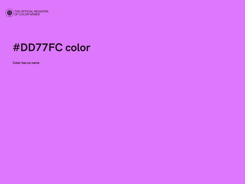 #DD77FC color image