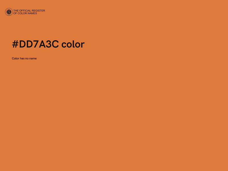 #DD7A3C color image