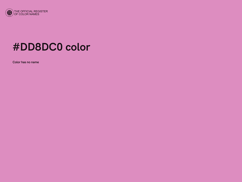 #DD8DC0 color image