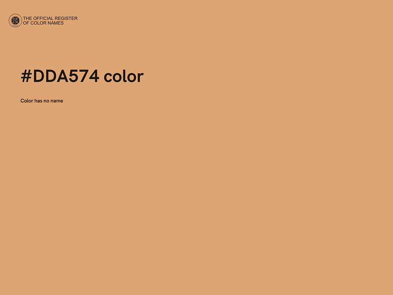 #DDA574 color image