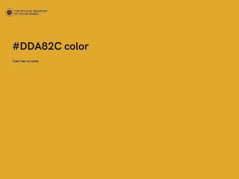 #DDA82C color image