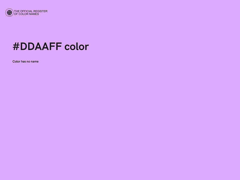 #DDAAFF color image