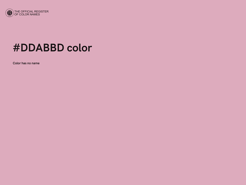 #DDABBD color image