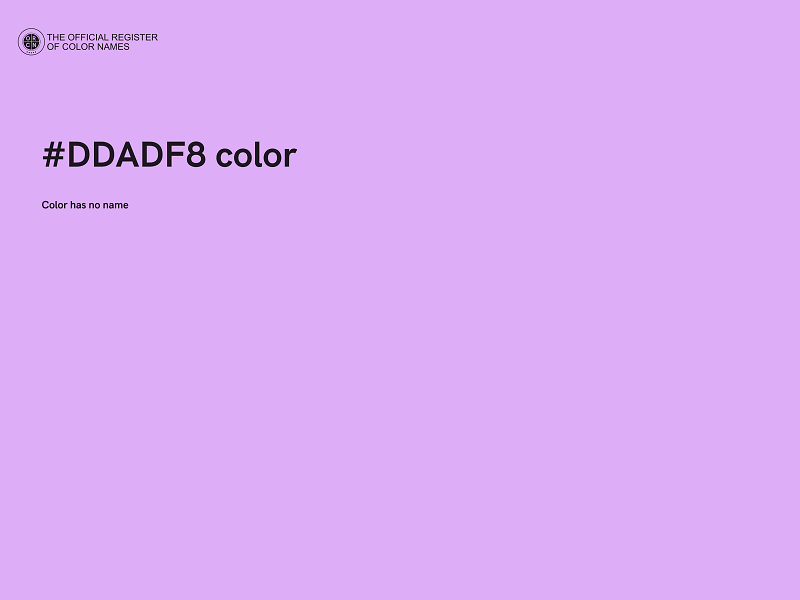 #DDADF8 color image