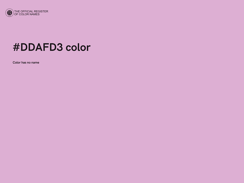 #DDAFD3 color image