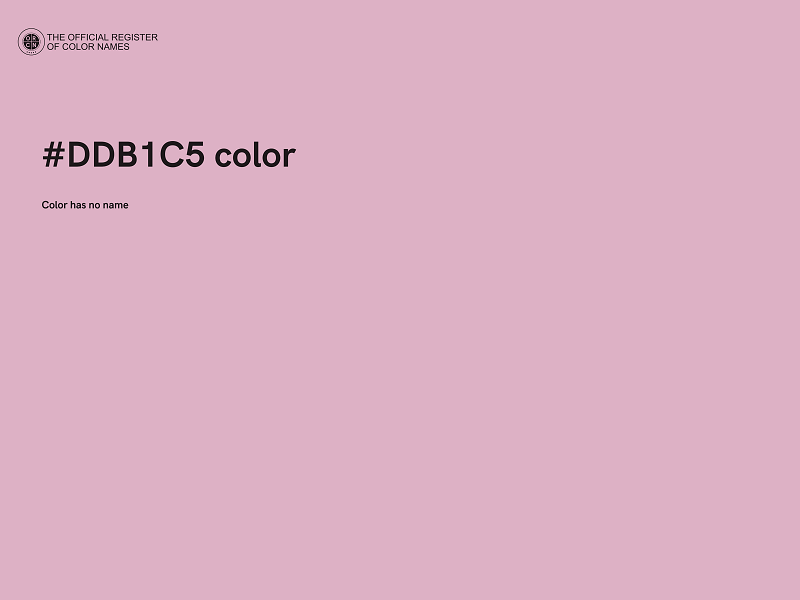 #DDB1C5 color image