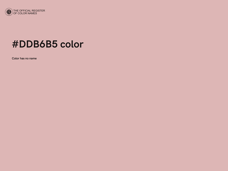 #DDB6B5 color image