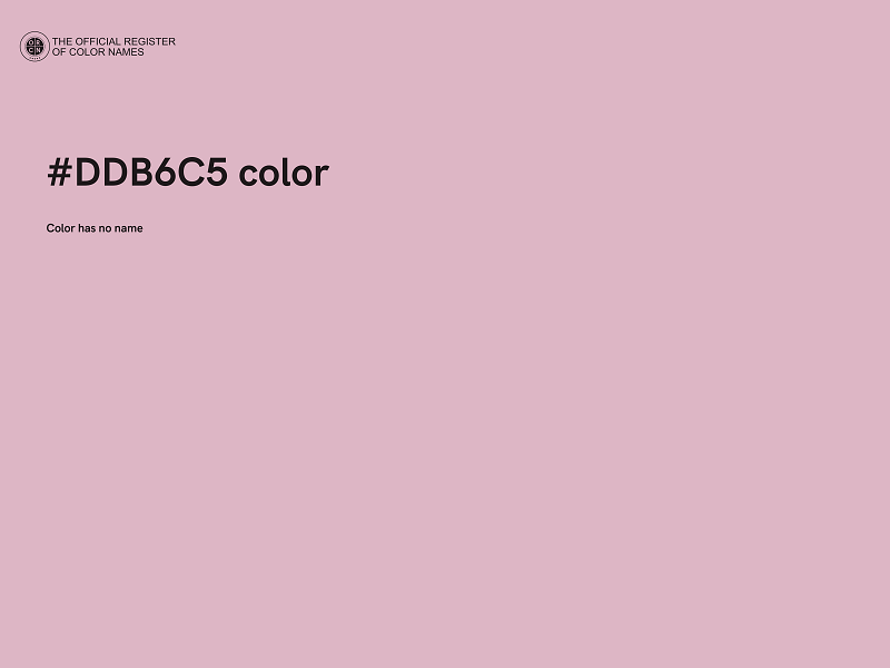 #DDB6C5 color image