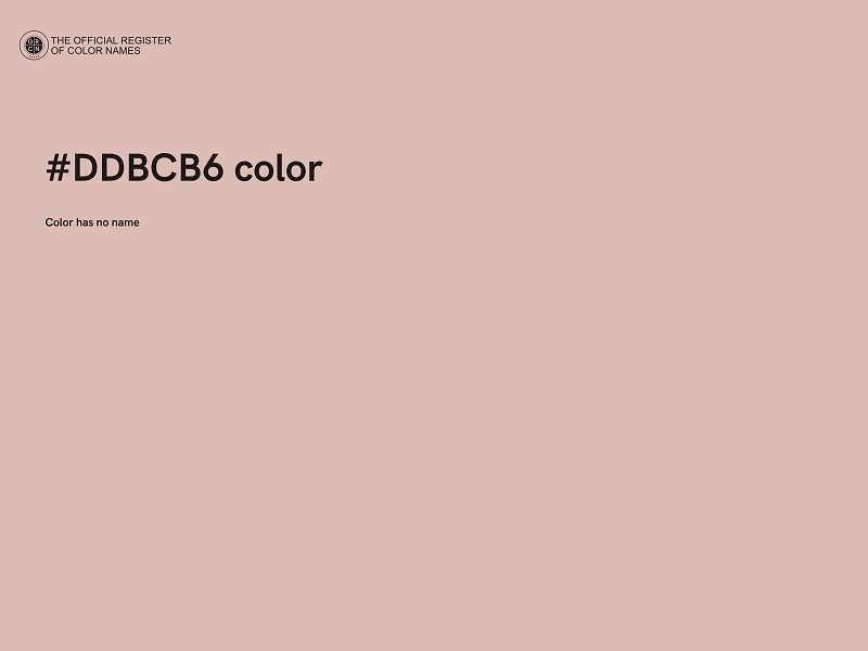 #DDBCB6 color image