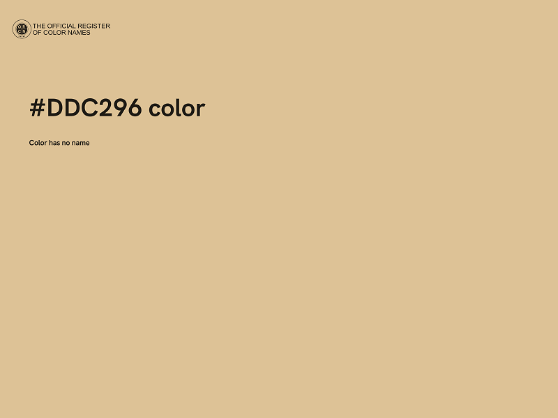 #DDC296 color image