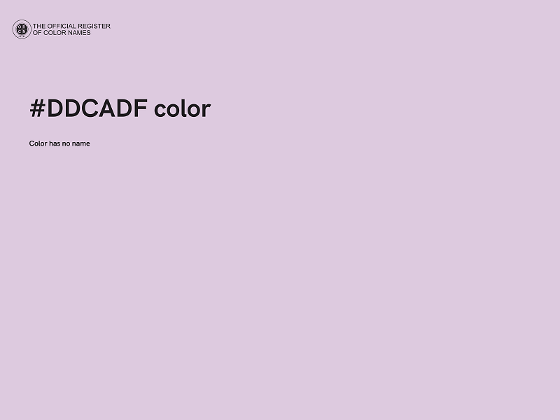 #DDCADF color image