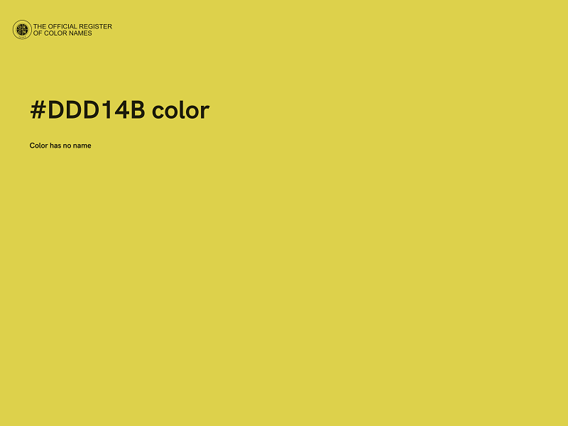 #DDD14B color image