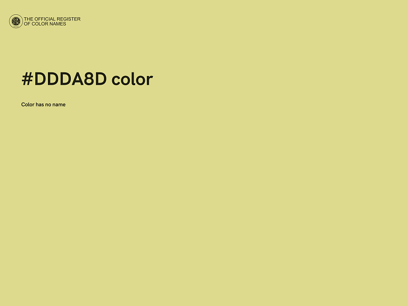 #DDDA8D color image