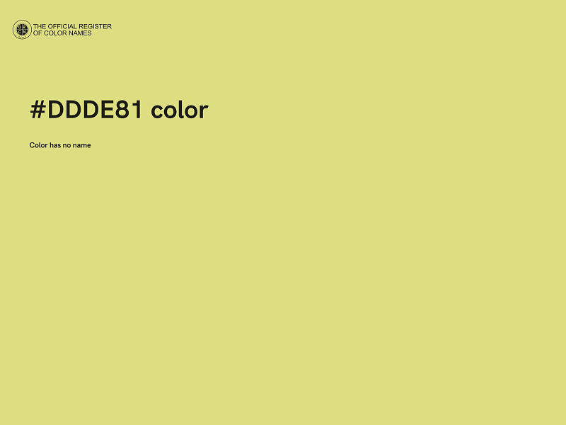 #DDDE81 color image